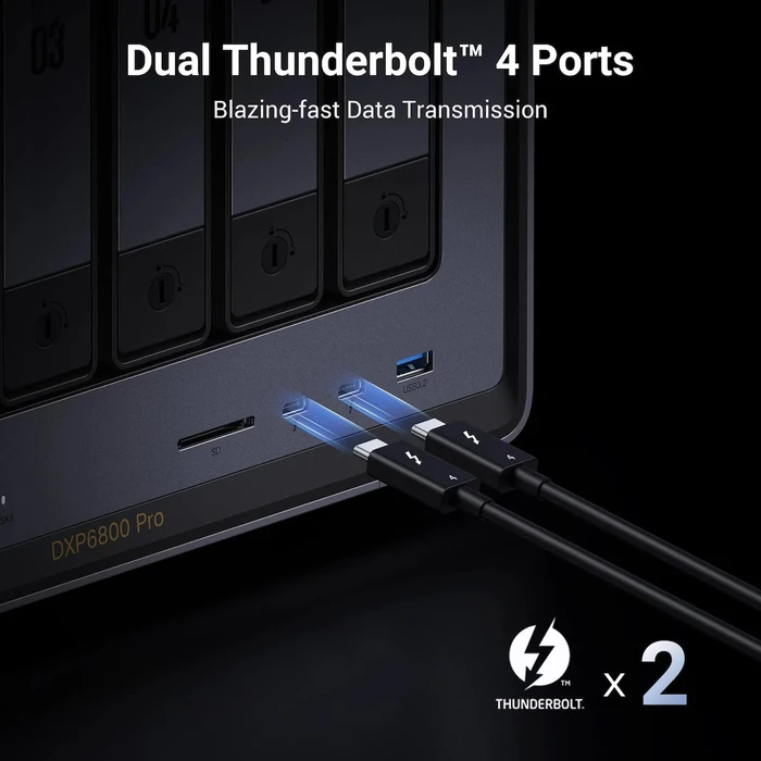 Ugreen NASync DXP6800 Pro 6-Bay NAS (Intel Core i5-1235U, 8GB DDR5, Dual 10GbE, 6x SATA, 2x M.2 NVMe)