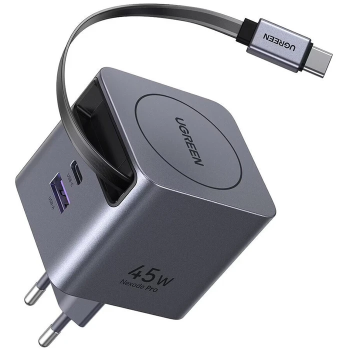 Ugreen Φορτιστής με Θύρα USB-A και Θύρα USB-C και Καλώδιο USB-C 45W
