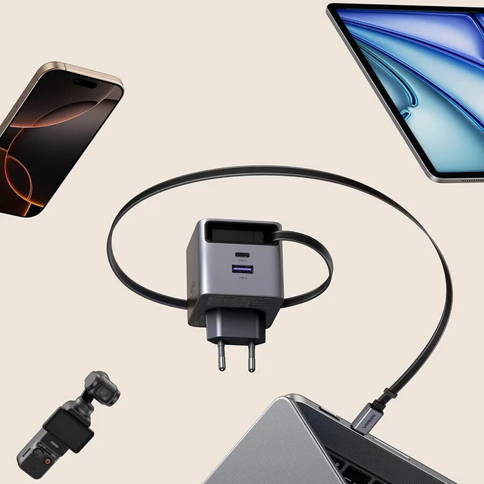 Ugreen Φορτιστής με Θύρα USB-A και Θύρα USB-C και Καλώδιο USB-C 45W