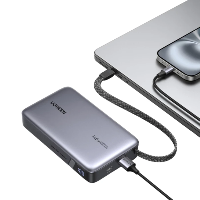UGREEN PB551 Power Bank 20000mAh 145W (integrated USB-C cable)