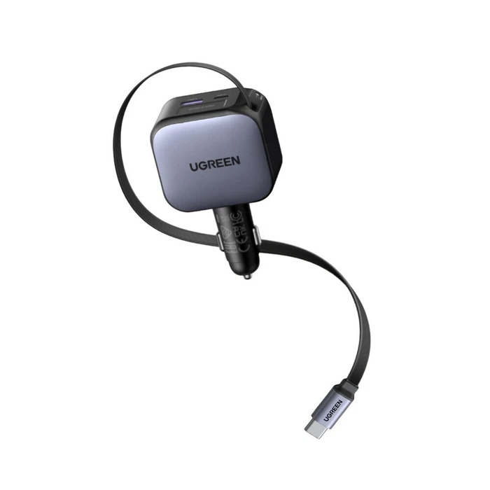 UGREEN Φορτιστής Αυτοκινήτου EC602 60W 3A Γρήγορης Φόρτισης με Θύρες 1xUSB 1xType-C