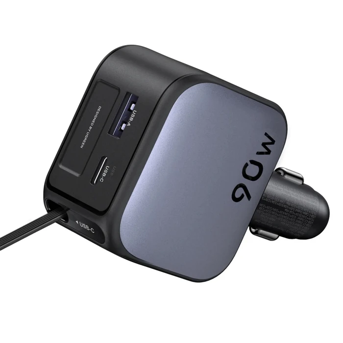 UGREEN Car Charger EC603 90W Fast Charging with 1xUSB and 1xType C