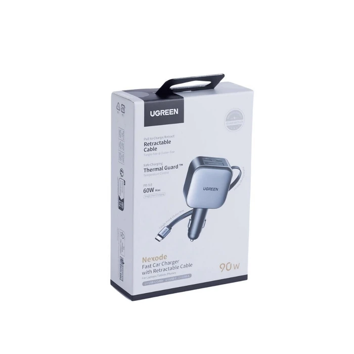 UGREEN Φορτιστής Αυτοκινήτου EC603 90W 3A Γρήγορης Φόρτισης με 1xUSB 1xType C