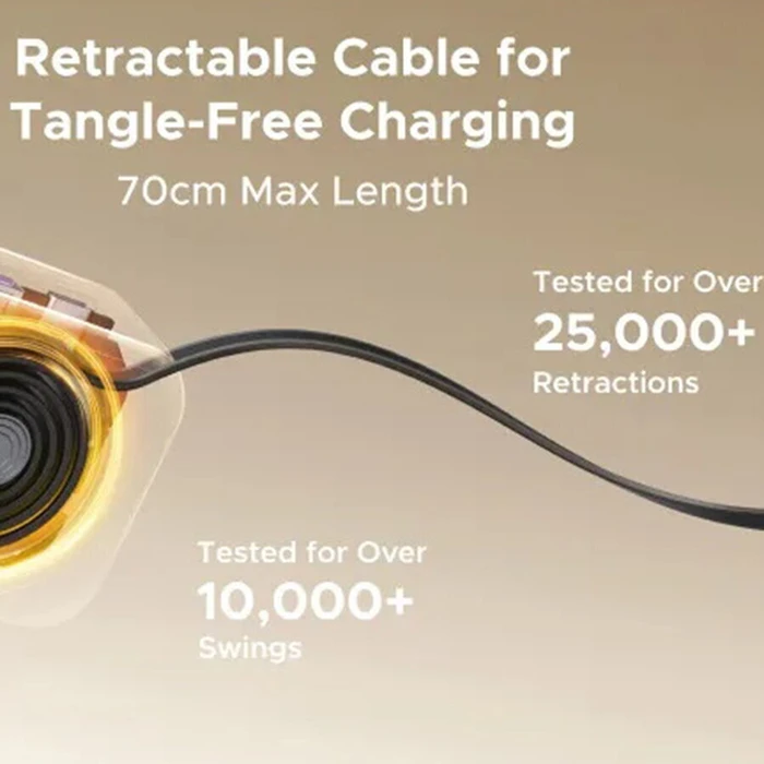 UGREEN Nexode EC604 145W Fast Car Charger — 1× USB-A, 1× USB-C + 70 cm retractable integrated USB-C cable (Model 55910B, SKU 21384671, EAN 6941876271405)