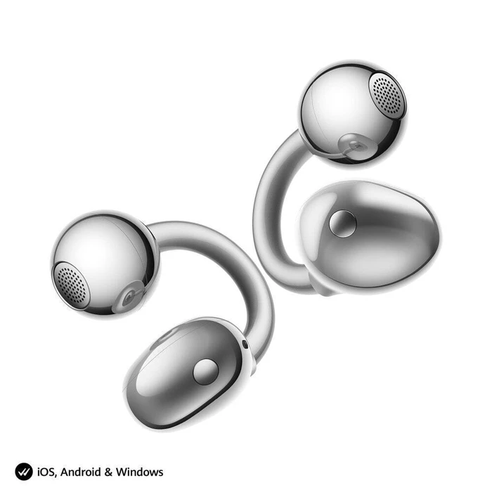 Huawei FreeClip 2 S Space Silver - Ακουστικά In‑ear Bluetooth με Θήκη Φόρτισης