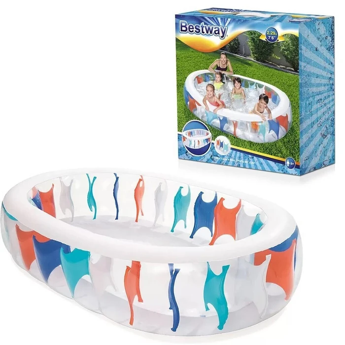 Bestway Φουσκωτή Πισίνα Πολύχρωμο 229 x 152 x 51 cm