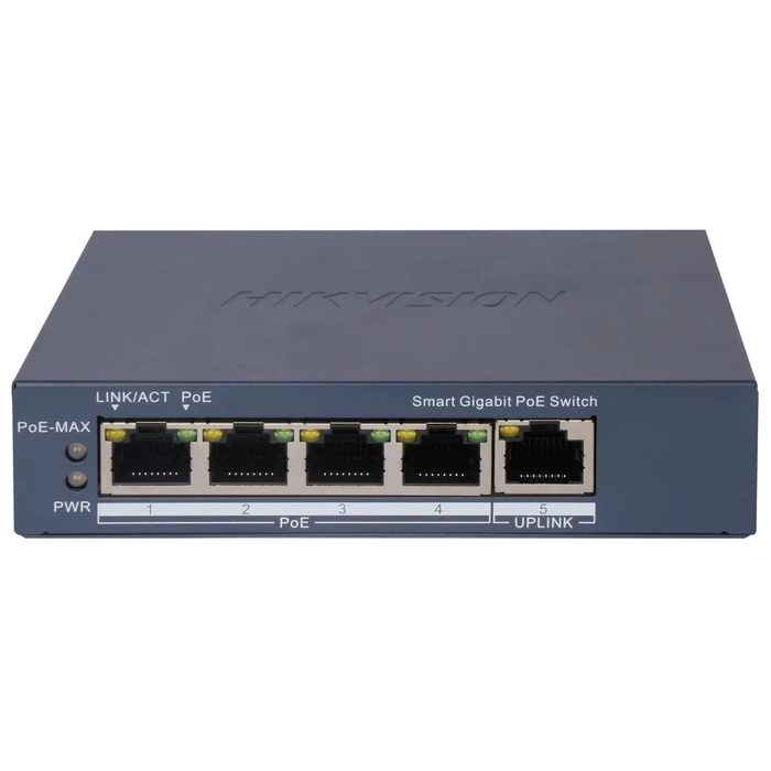 Hikvision DS-3E1505P-EI Unmanaged L2 PoE+ Switch με 5 Θύρες Gigabit Ethernet