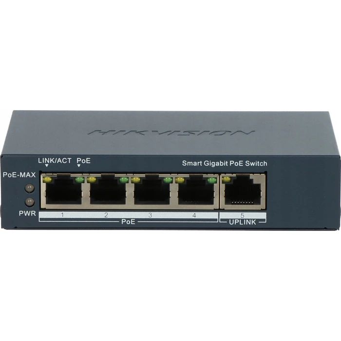 Hikvision DS-3E1505P-EI Unmanaged L2 PoE+ Switch με 5 Θύρες Gigabit Ethernet