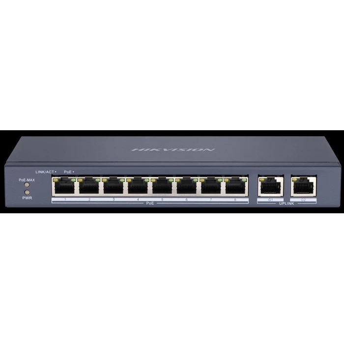 Hikvision DS-3E0310P-E/M Unmanaged L2 PoE+ Switch με 10 Θύρες Ethernet