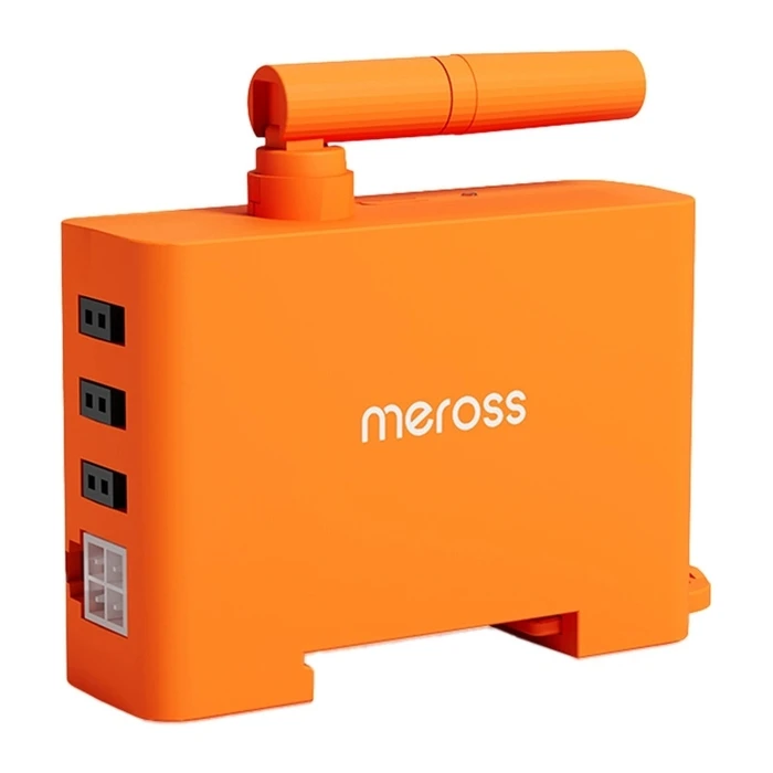 Meross EM06P-EU Single-Phase DIN-Rail Analog kWh Meter (6-circuit) with Wi‑Fi & Bluetooth