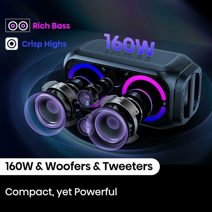 Hisense Bluetooth Speaker Party Rocket 160 Black