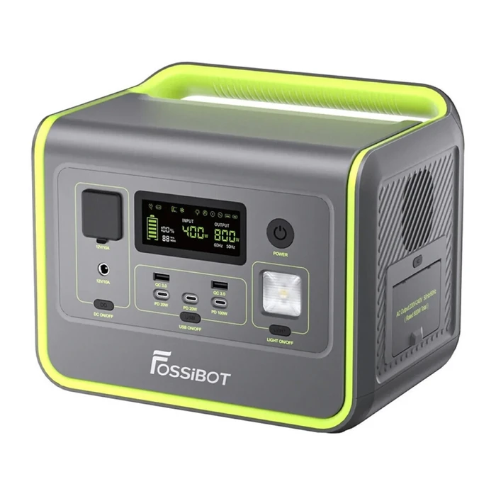 Fossibot F800 Power Station 512Wh — Portable LiFePO4 Power Station 800W