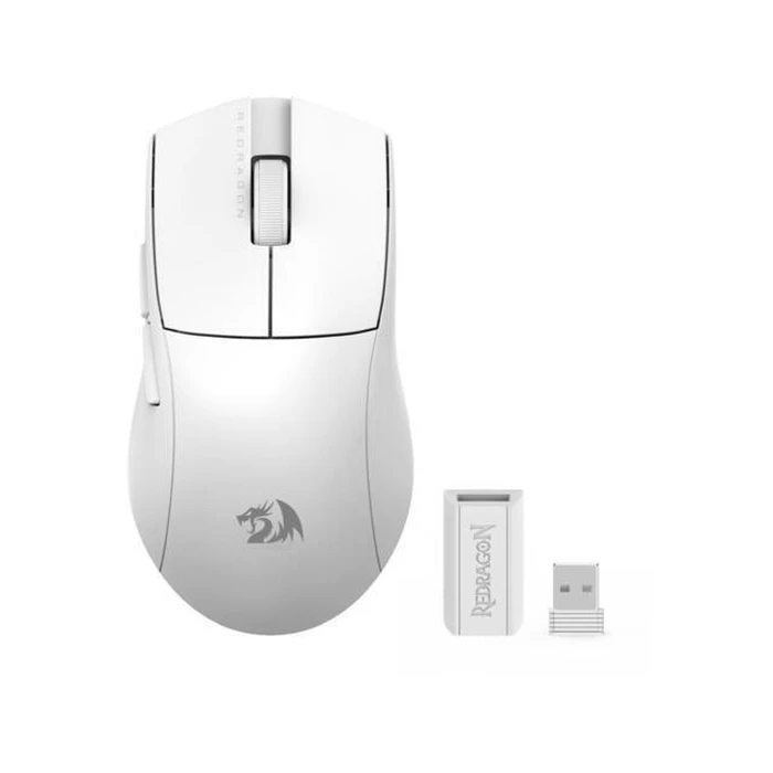 Redragon K1NG M916W-LIT-1K Wireless Gaming Mouse 8000 DPI Optical White