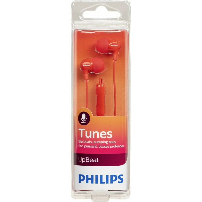 Philips SHE3555 Earbuds Handsfree με Βύσμα 3.5mm Κόκκινο