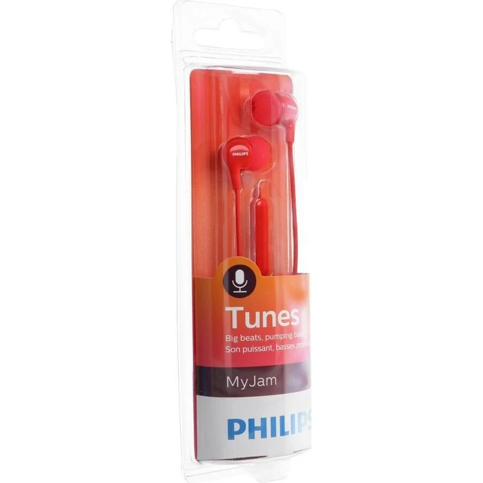 Philips SHE3555 Earbuds Handsfree με Βύσμα 3.5mm Κόκκινο