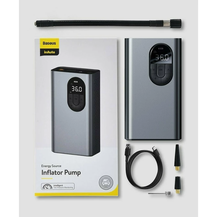 Baseus Τρόμπα Αυτοκινήτου Mini 150PSI Επαναφορτιζόμενη 12V CRCQB02-0A