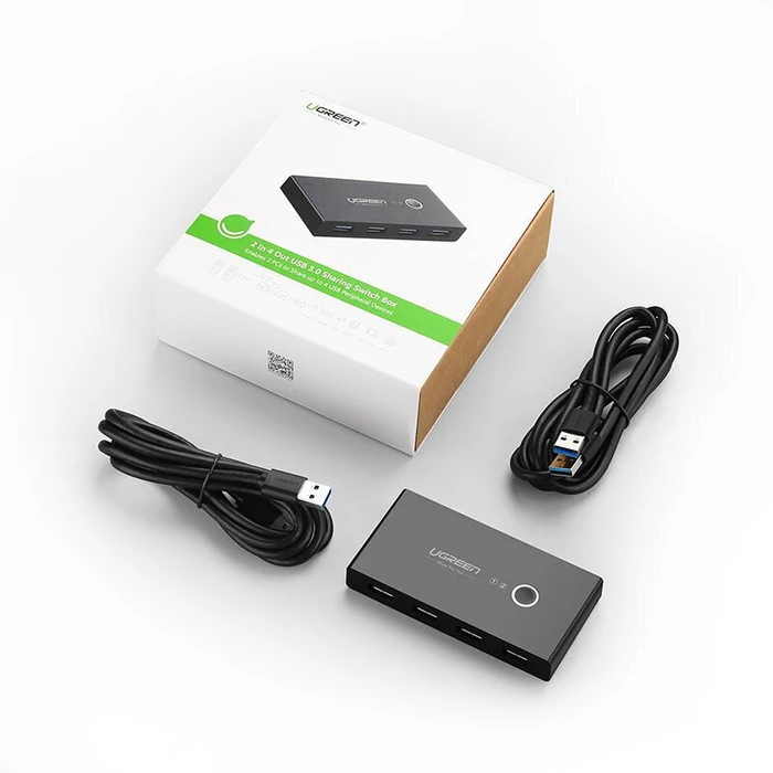 UGREEN USB Switch Box Sharing Switch Box 30768B USB 3.0 Black