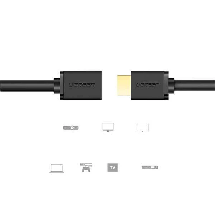 Ugreen Καλώδιο HDMI Male to Female 3m Black 10145