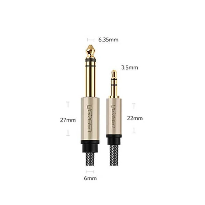 Audio Cable UGREEN Jack to TRS AV127 3.5mm 5m Grey 10630