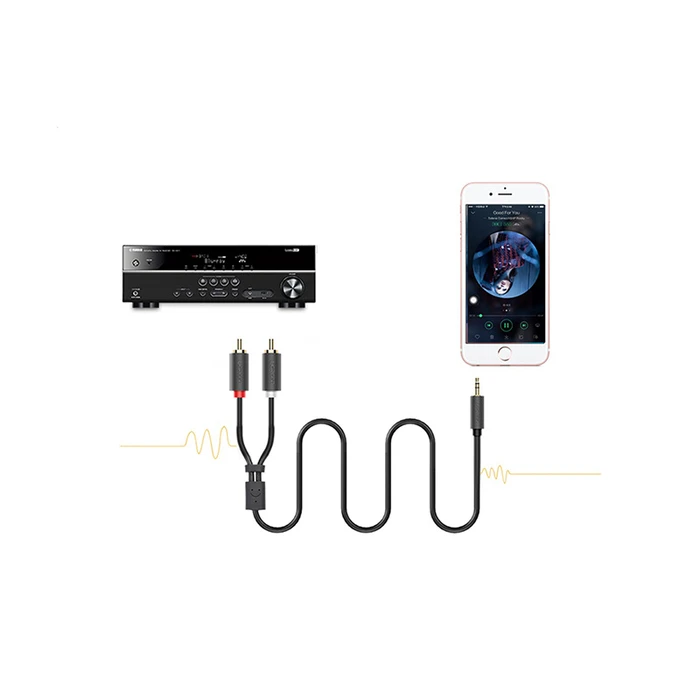 Ugreen Audio Cable 3.5mm Male to 3.5mm Male Black 1m 10772