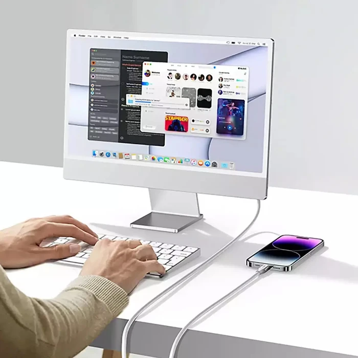 UGREEN Lightning to USB Cable 2.4A US199 1.5m Silver 60162