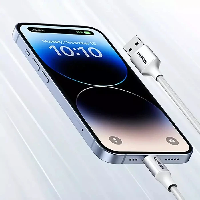 UGREEN Καλώδιο USB A σε Lightning 2 m Γκρι 60163