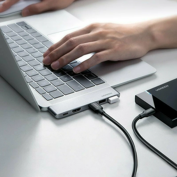 UGREEN Προσαρμογέας Hub 2xUSB C σε 3x USB 3.0 HDMI 60559