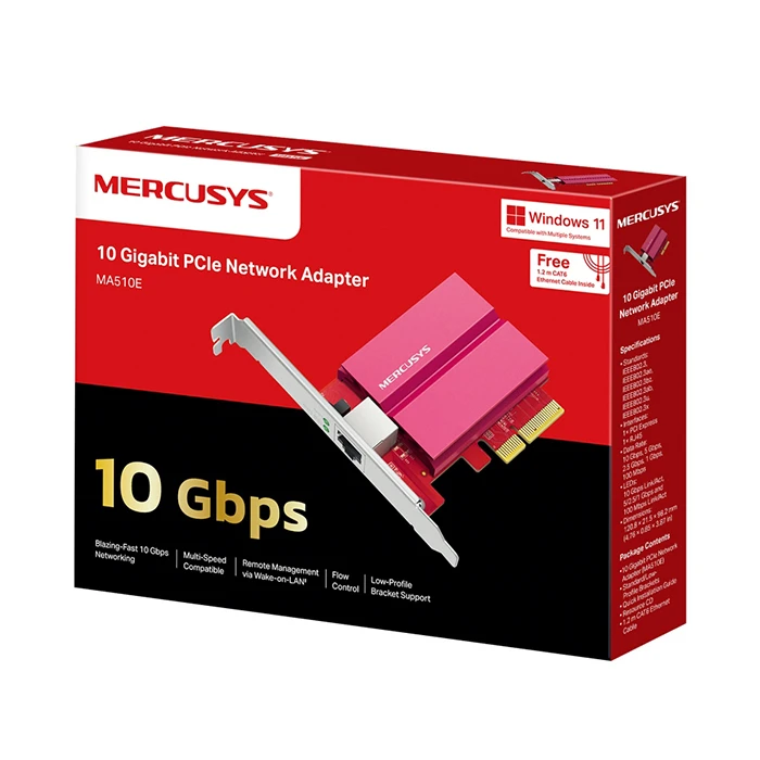 MERCUSYS Network Card MA510E 10 Gigabit PCIe