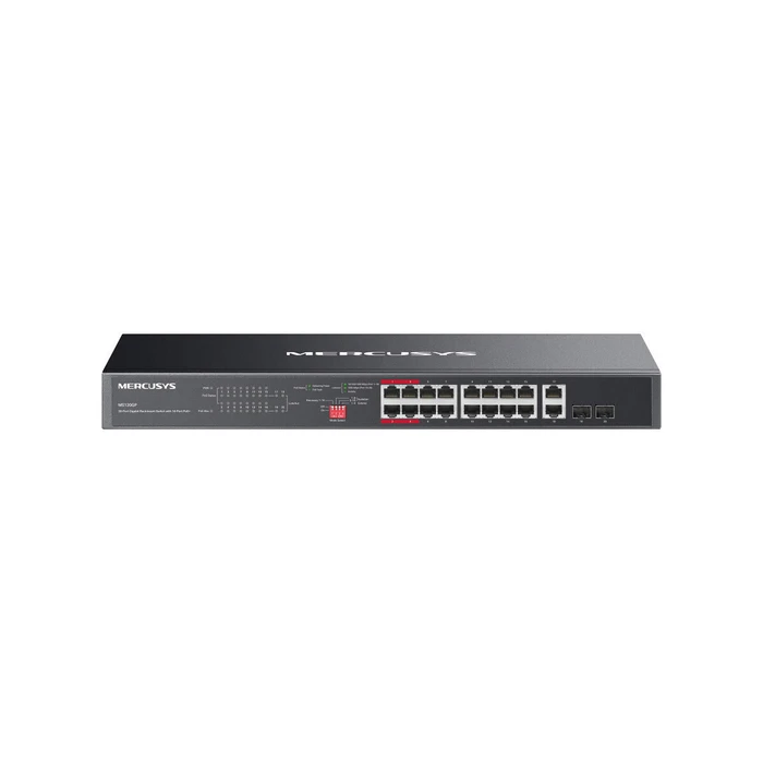 Mercusys Διακόπτης Gigabit Rackmount 20 Θυρών με 16 Θύρες PoE Plus MS120GP