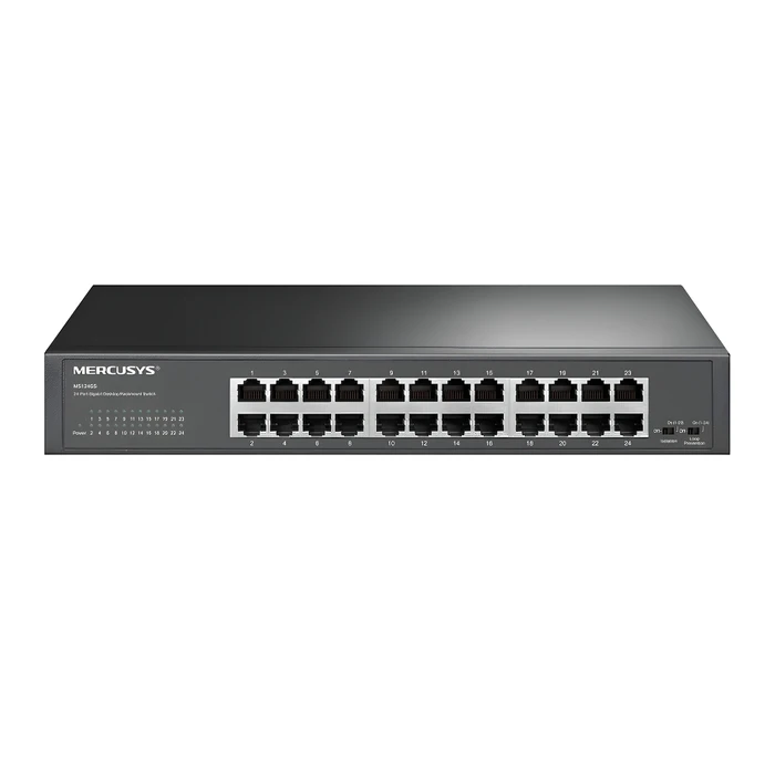 MERCUSYS 24 Port Gigabit Desktop Rackmount Switch MS124GS