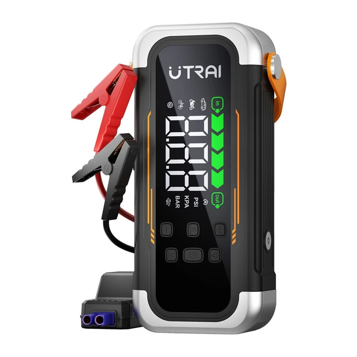 Utrai JS-40 Φορητός Εκκινητής Μπαταρίας Αυτοκινήτου 6000A με Power Bank / USB / Τρόμπα / Φακό 12V CEP3019
