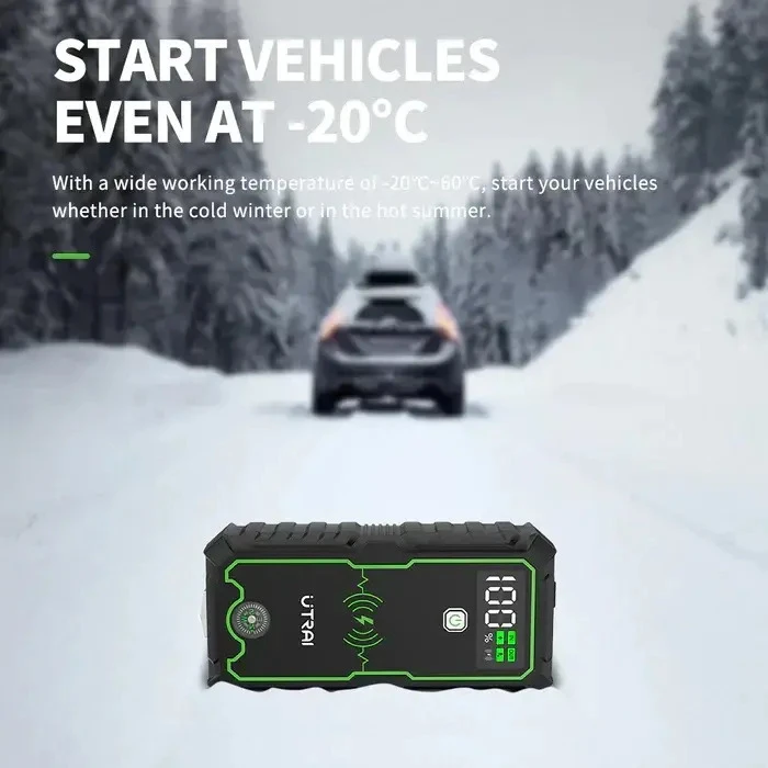 Utrai JS-1 Pro Φορητός Εκκινητής Μπαταρίας 16000mAh με Power Bank / USB / Φακό
