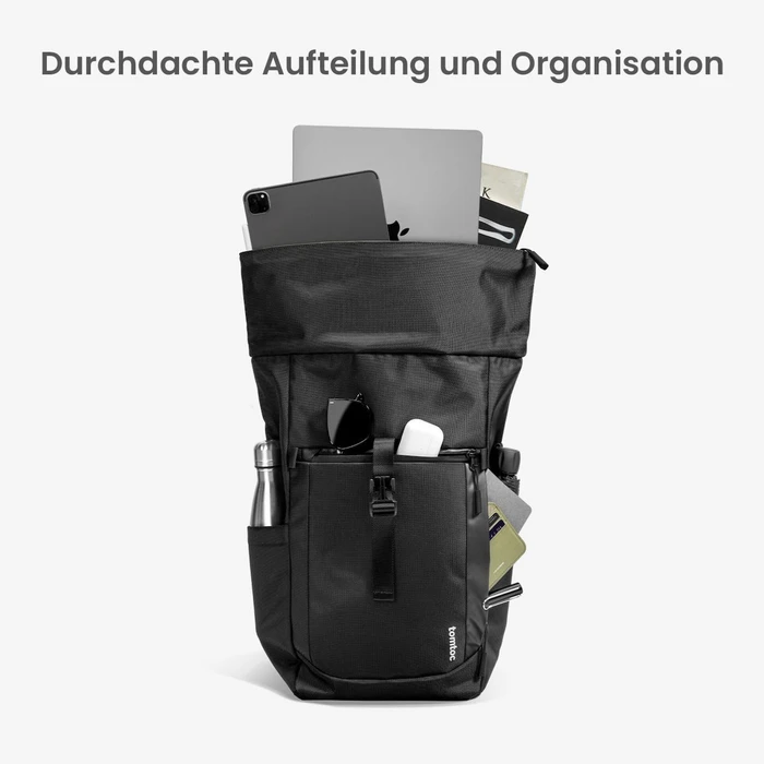 tomtoc Backpack for 17.3" Laptop Black T61L1D1