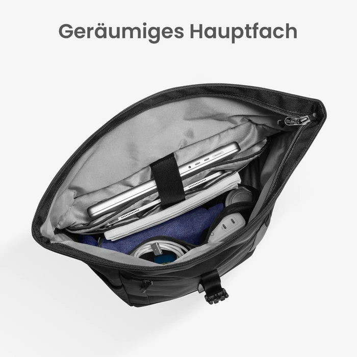 tomtoc Backpack for 17.3" Laptop Black T61L1D1