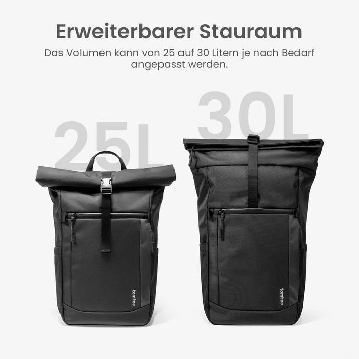 tomtoc Backpack for 17.3" Laptop Black T61L1D1