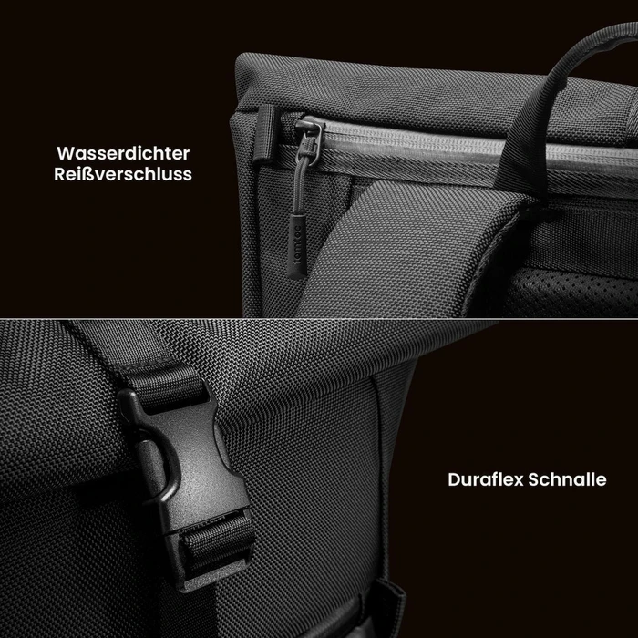 tomtoc Backpack for 17.3" Laptop Black T61L1D1
