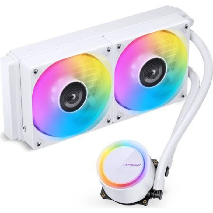 Jonsbo TG-240 AIO CPU Liquid Cooler 240mm ARGB White