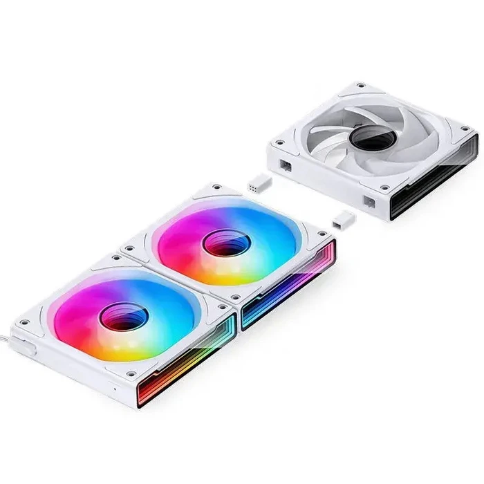 Jonsbo ZK-120W PWM A-RGB 120mm Case Fans (3-Pack), White