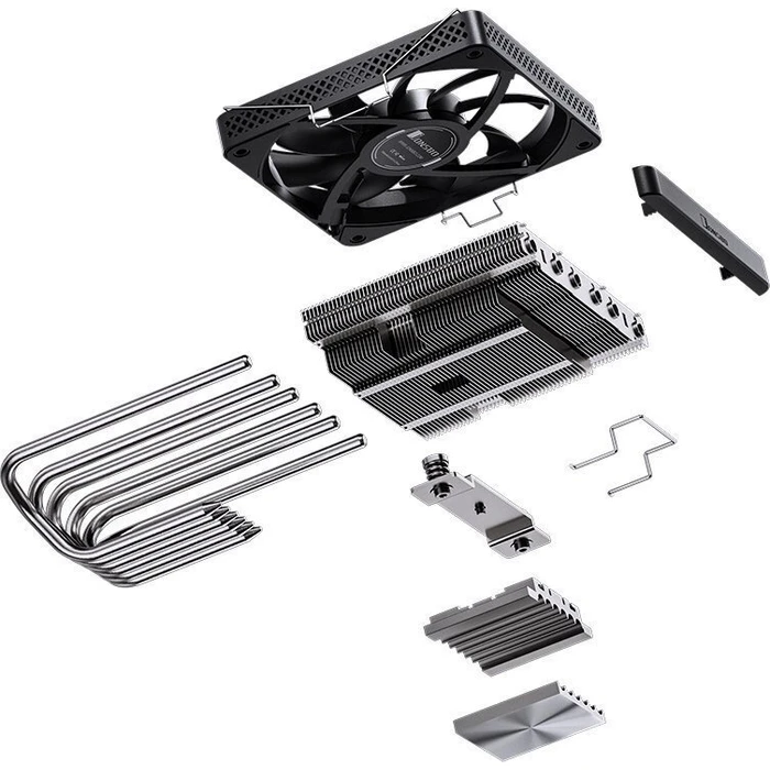 Jonsbo HP600 Low-Profile CPU Cooler 120mm Black - Supports AM4/AM5/1200/115x/1700