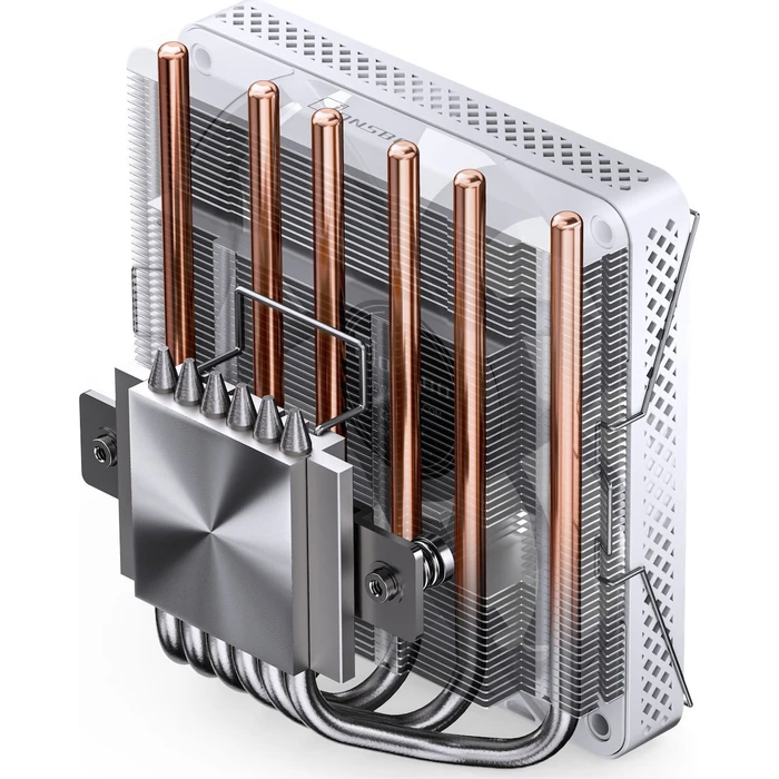 Jonsbo HP600 Low Profile CPU Cooler, 120mm - White, ARGB