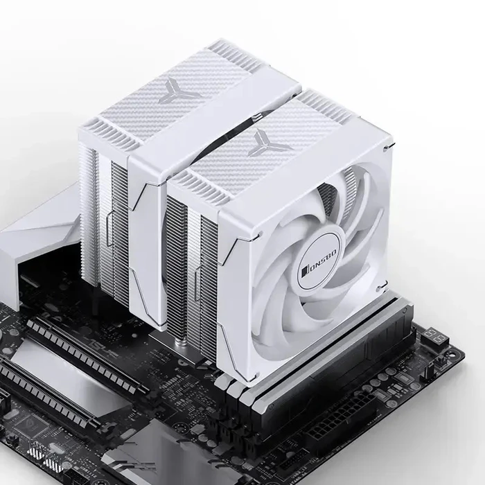 Jonsbo CR-3000E (White) Dual-Tower ARGB 3‑Pin CPU Cooler — 260W TDP, 120mm
