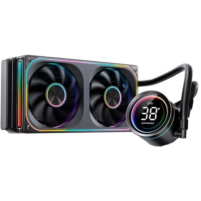 Jonsbo TH-240 Υδρόψυξη AIO CPU 240mm ARGB με 2 ανεμιστήρες 120mm και οθόνη segment