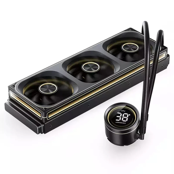 Jonsbo TH-360 AIO CPU Liquid Cooler 360mm, 3x120mm ARGB, Black (TH-360B)