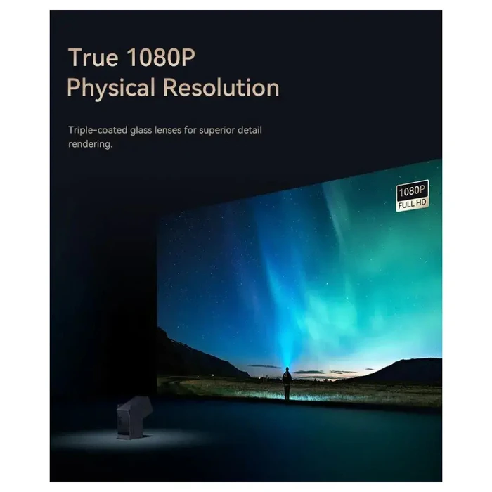 WANBO CUBE 2 PRO Blue Projector 500 ANSI Android TV 11 Gimbal