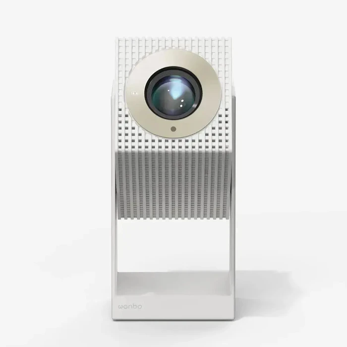 WANBO CUBE 2 PRO White Projector — 500 ANSI Lumens, Full HD, Android TV 11, Gimbal