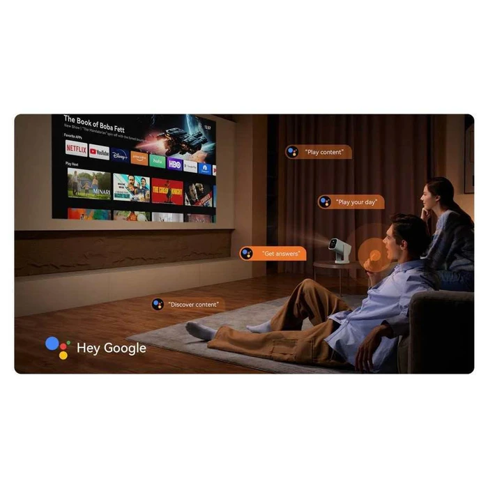 WANBO CUBE 1 Μίνι Προβολέας 720p Android TV 11 - Canyon Orange