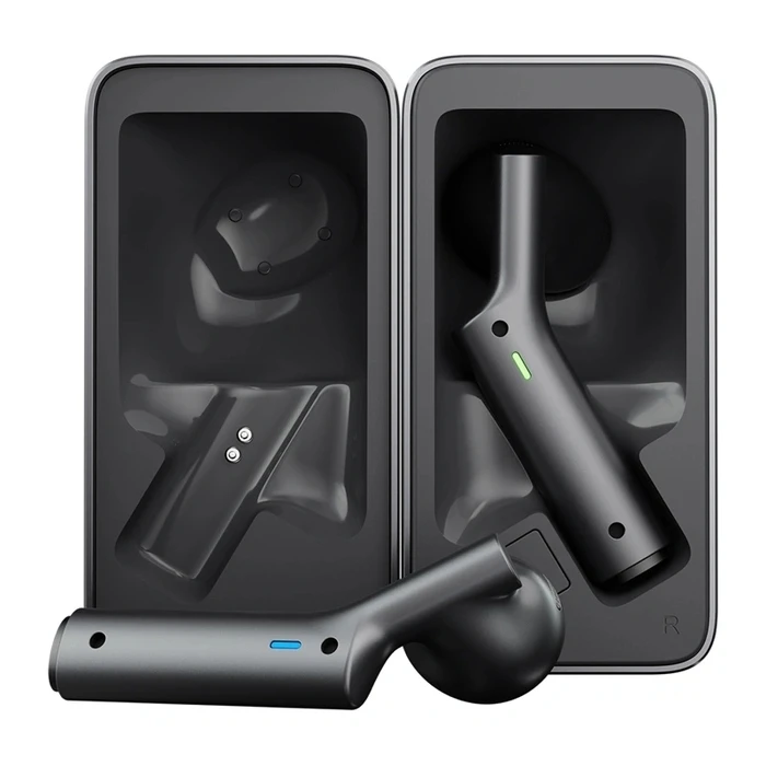 Timekettle W4 Plus In-ear Bluetooth Handsfree Ακουστικά με Θήκη Φόρτισης Μαύρα