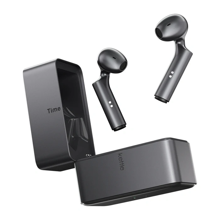 Timekettle W4 Plus In-ear Bluetooth Handsfree Ακουστικά με Θήκη Φόρτισης Μαύρα
