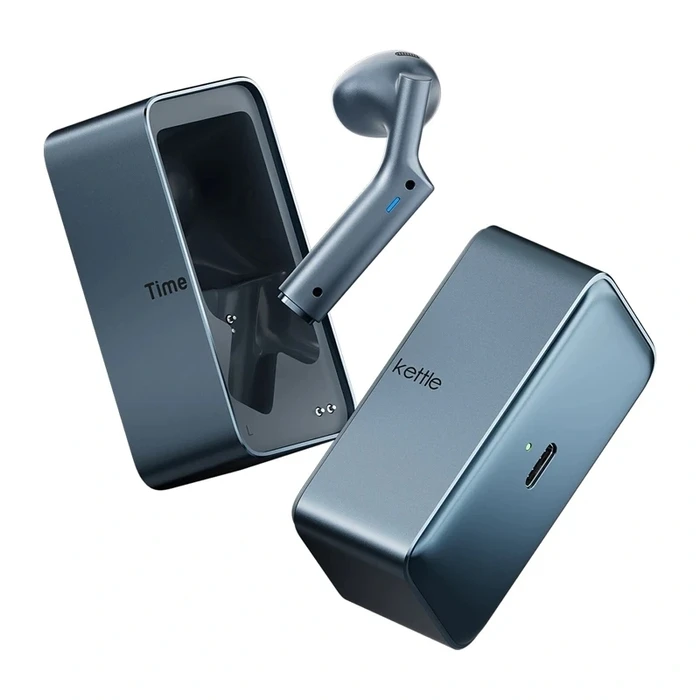 Timekettle W4 Plus In-ear Bluetooth Handsfree Ακουστικά με Θήκη Φόρτισης Μπλε