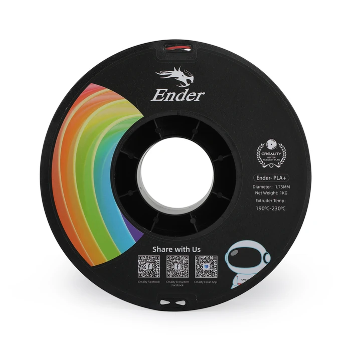 CREALITY 3D Printer Filament EN PLA Plus Red 1.75mm 1kg
